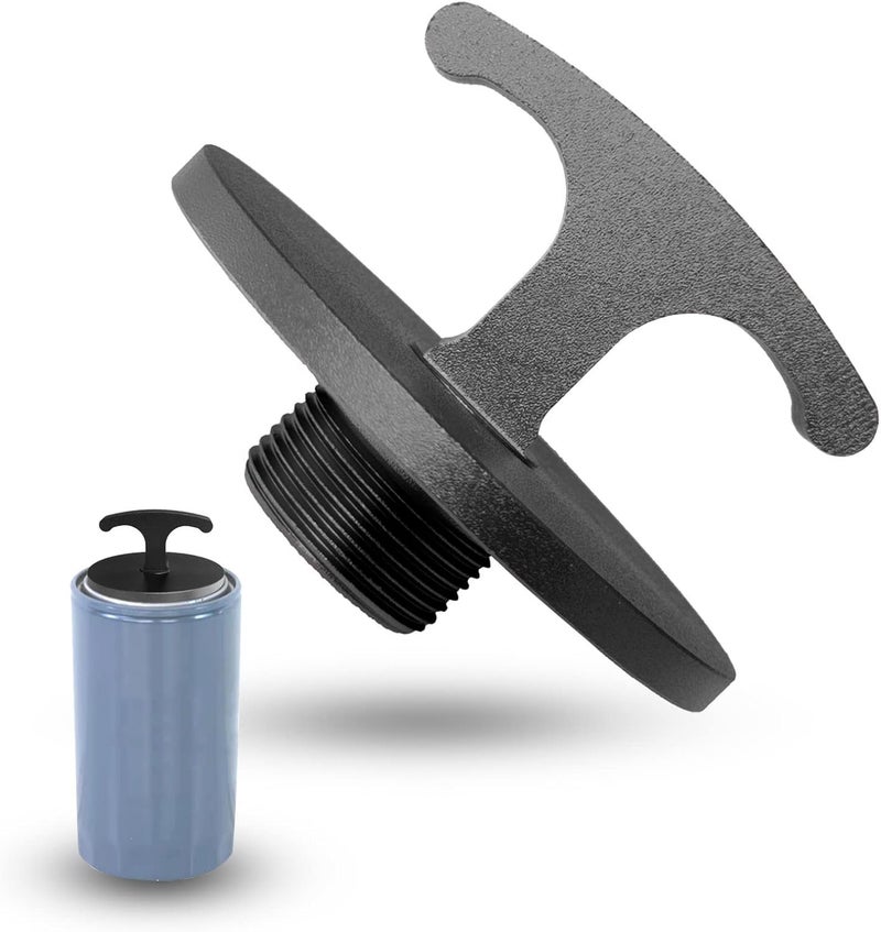 minlen Oil Filter Plug Tool, Aluminum Alloy Oil Filter Cap Off Tool for Dodge Ram 2500, 3500, 4500, 5500 Cummins 05083285aa Mo285 Turbo Diesel 5.7l 6.4l 6.7l (Black) - Image 1